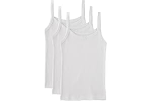 Cyndeelee Girls Cotton Undershirt T-Shirt Camisole Tank Top, Multi Pack (Size 2T-14)