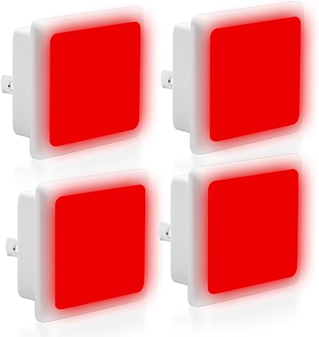 kids red night light
