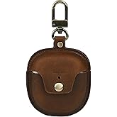 Tusks Land for Bose QuietComfort Ultra Case (2023) & for Bose QuietComfort Earbuds II (2022),Bluetooth Earphone Protective Cover Genuine Leather Earphone Case (Retro Coffee)