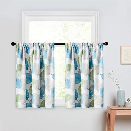 Amazon Com Room Darkening Kitchen Tier Curtains 36 Inches Long