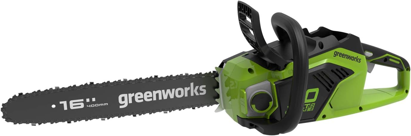 Greenworks GD40CS18K2X Cordless Chainsaw with Brushless Motor, 40cm Bar Length, 20m/s Chain Speed, 3.81kg, Auto-Oiler - Image 4