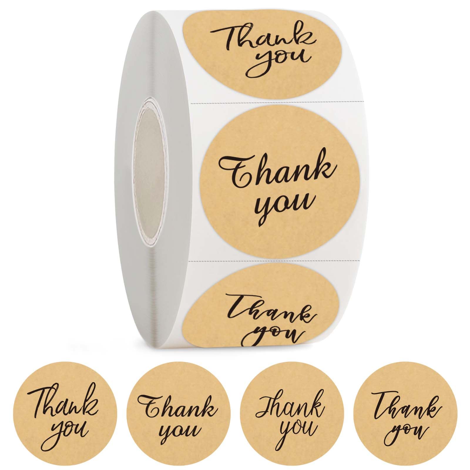 500 Pcs Thank You Stickers,1.5 Inch Thank You for Supporting My Small ...