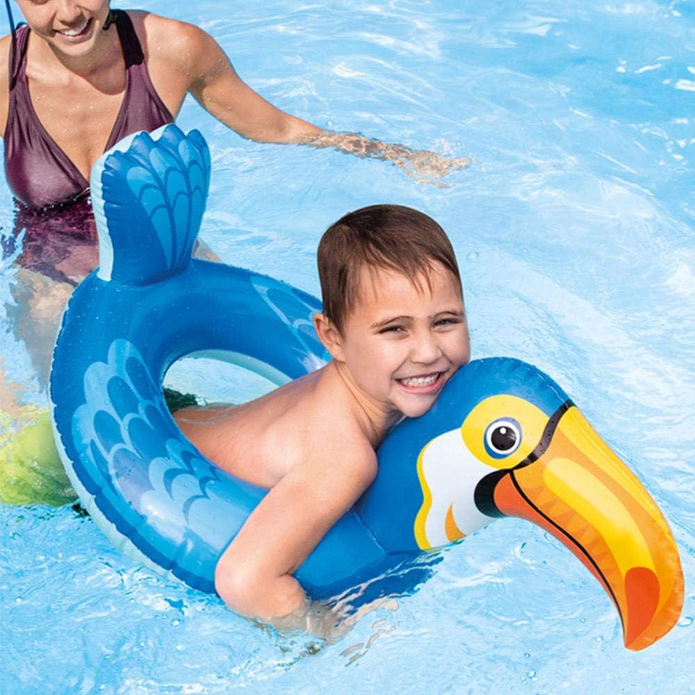 Goglor Children Inflatable Ring Pool Floats, Animal Head Ring Pool Floats Fun Beach Floaties, Swim Party Toys, Summer Pool Raft Lounger For Kids
