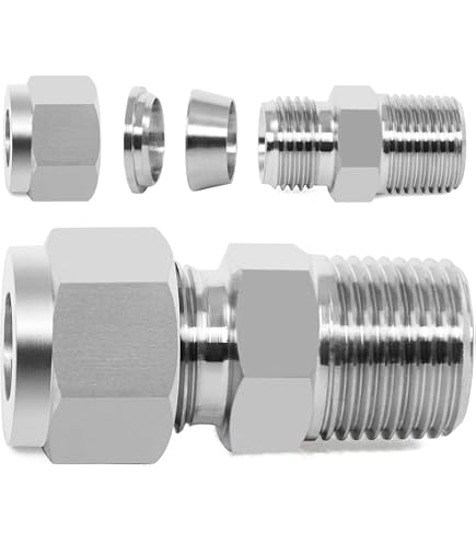 Raccordi A Unione Swagelok SS-200-6 Per Tubo 1/8 Pollice - Lotto Da 4 Pezzi Nuovi