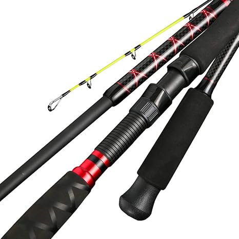Kxdlr Fishing Rod For Big Game Boat Fishing Rod With 2 Tips 30 200g Saltwater Spinning Fishing Rod For Surf Rod Amazon Co Uk Sports Outdoors