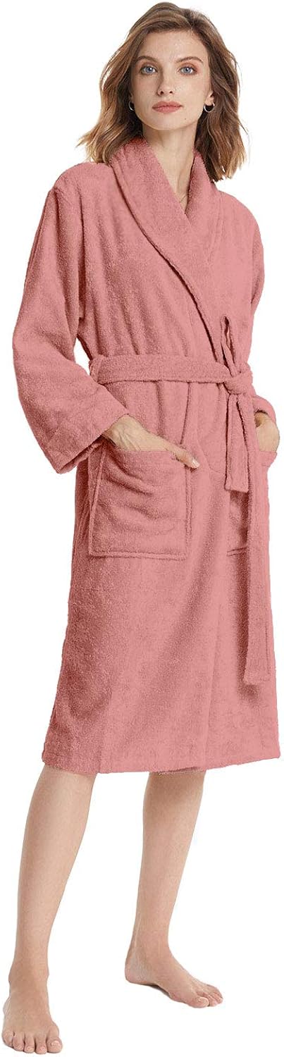 womens terry towelling bathrobe