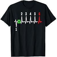 Amazon.com: 1N23456 1 Down 6 Up Motorcycle Shift Pattern T-Shirt