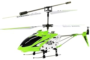Syma S107 3 Channel RC Helicopter with Gyro, Green