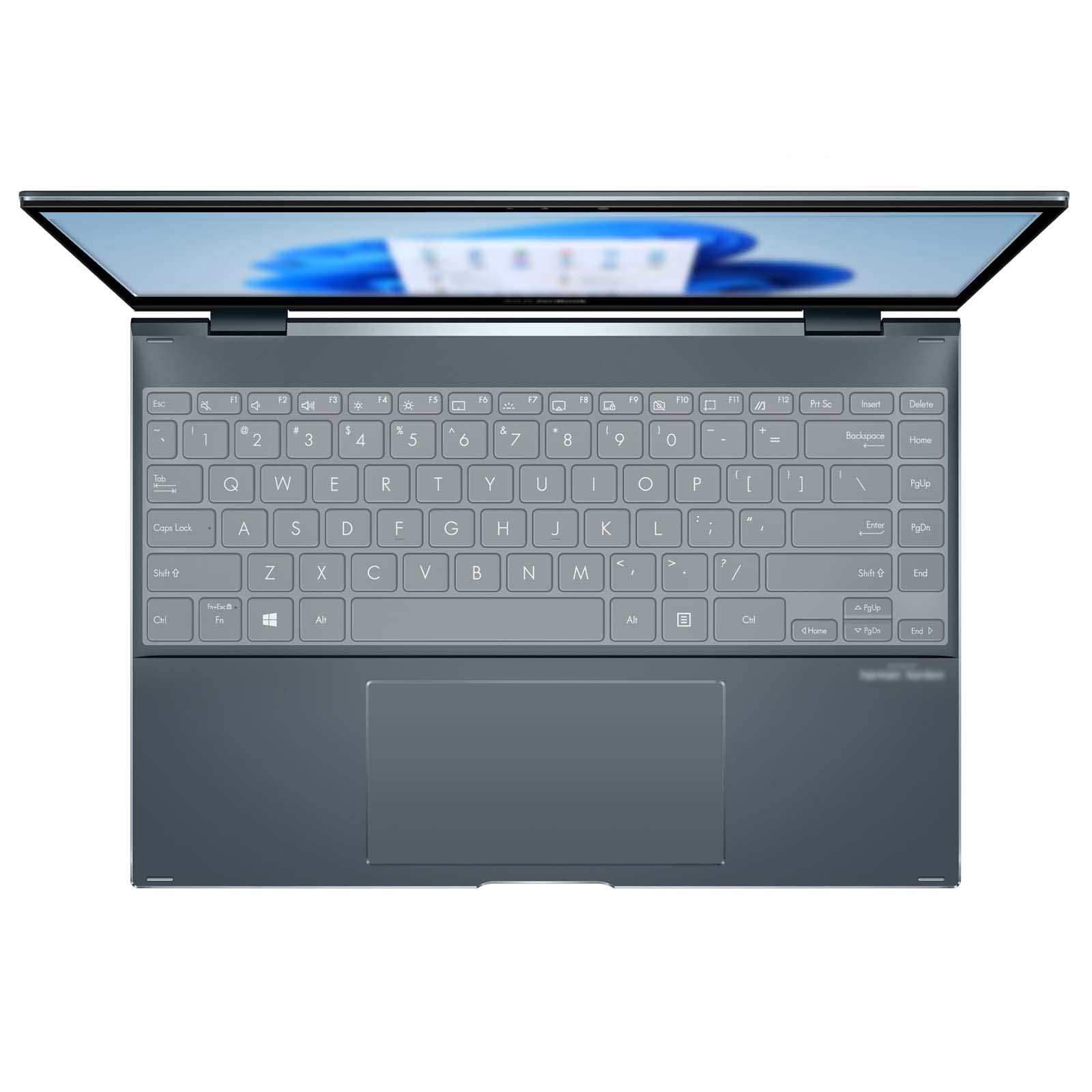 MiNGFi TPU Keyboard Cover for ASUS ZenBook Flip 13 UX363EA UX363JA Flip S X371EA ZenBook 13 UX325 UM325 - Transparent
