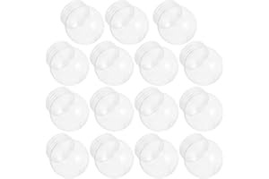 Vanzack 2.7-Inch Transparent Plastic Snow Globe - Diy Craft Kit with Lids for Creative Home Decoration - 10 Pack 2.7" plastic