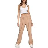 DKNY Womens Performance Trouser Tech Slub Relaxed Fit