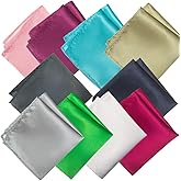 Pocket Squares for Men 10 Pack Mens Pocket Squares handkerchiefs Set Assorted Colors