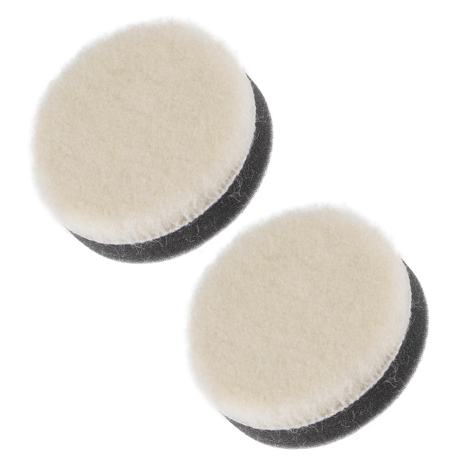 CoCud Wool Felt Sponge Polishing Pad, 2" Diameter, Wool Polishing Pad with a Thickened Sponge Buffing Wheel - (Applications: for Polishing Metal, Wood, Plastic), 2-Pieces