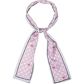 Allegra K Skinny Scarves 50s Polka Dots Neck Wraps for Women Cute Ribbon Hairband Neckerchief