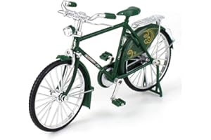 NOLITOY Mini Bike Model Alloy Retro Bicycle Model Collections Vintage Miniature Vehicle Ornament Home Decoration Birthday Gifts