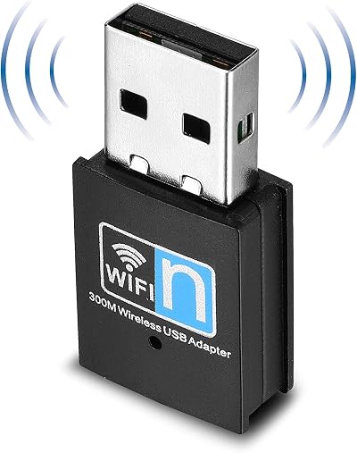Yizhet 300Mbps USB Wi-Fi Adapter Wireless N WiFi Dongle Stick for Windows Mac