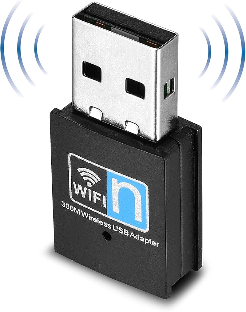Yizhet 300Mbps USB Wi-Fi Adapter Wireless N WiFi Dongle Stick for Windows Mac