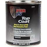 POR-15 Top Coat Paint, Direct to Metal Paint, Long-term Sheen and Color Retention, 32 Fluid Ounces, Gloss Black