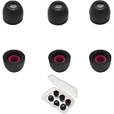 Extra Small (XS) Memory Foam Earbuds Tips Replacement for Small Ear Canal | 3 Pairs Universal Anti-slip Ear Tips with Filter Screen, Noise Isolating, Secure Fit, for in-Ear Earbuds, Black