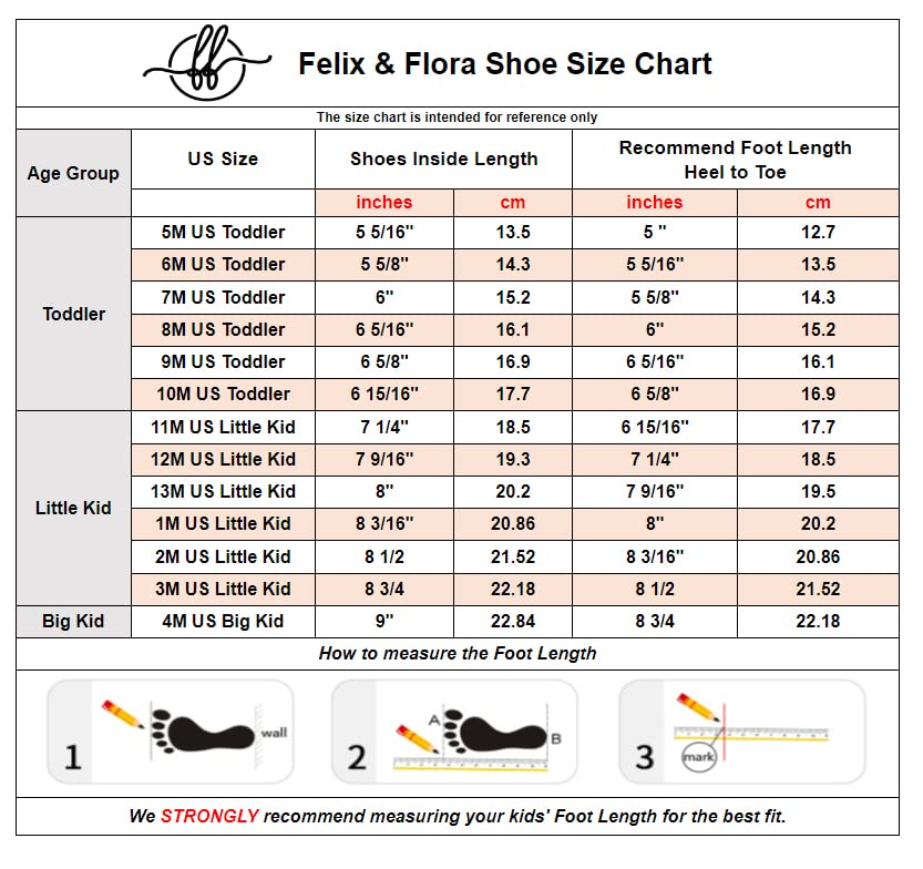 Felix & Flora Girls Mary Jane Flat Dress Shoe for Toddler Little Kid