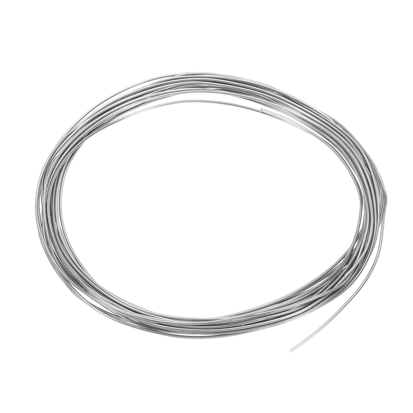 PATIKIL 99.99% High Purity Zinc Wire, 21 Gauge Pure Zinc Wire 0.8mm Soft Beading Wire Lab Scientific Experiment Zinc Wire Tool (16.4Ft/Roll)