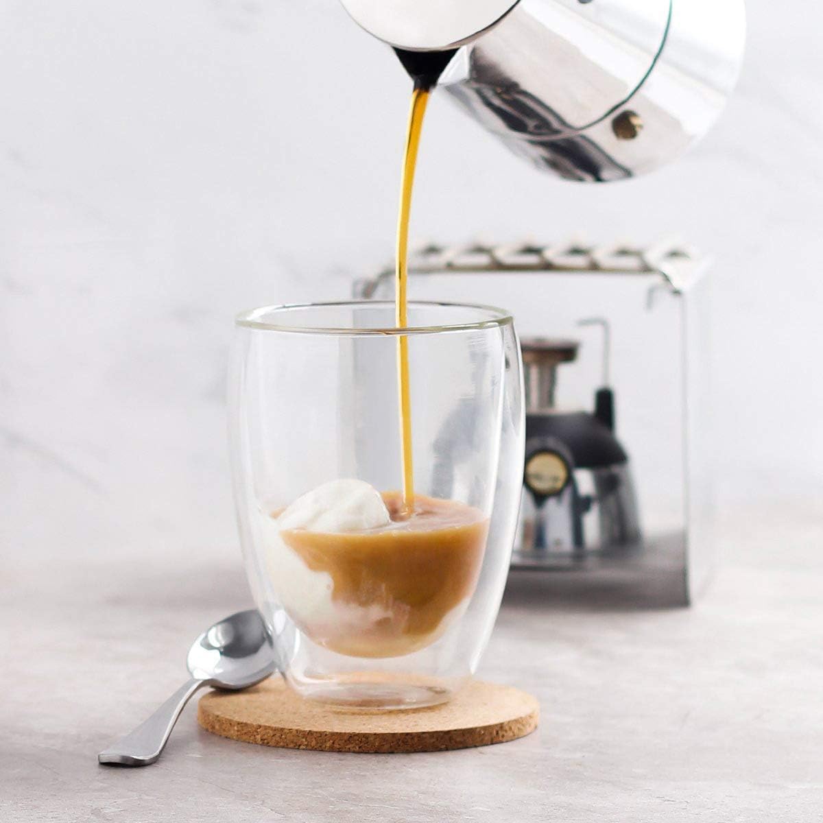 we3 Glass Glass Cup - 1 Piece, 350 Ml, Transparent