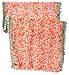 D&Y Women's Dotted Leaves with Pom Trim Scarf
