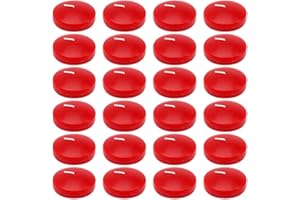 COSIKO 6 Hour 2 Inch Red Burgundy Floating Candles, Small Unscented Dripless Pool Water Wax Floating Candles for Cylinder Vase, Centerpiece at Wedding, Party, Pool, Holiday, 24 Packs