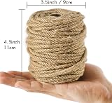 Tenn Well 5mm Thick Jute Twine String 30m Natural Garden Rope Brown view 6