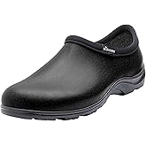Sloggers Original Waterproof Work Shoe for Men – Outdoor Slip-On Rain and Durable Garden Footwear Made in The USA with Premium Comfort Support Insole, Leather Print Black - Size 10