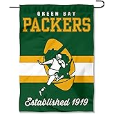 Green Bay Packers Vintage Stripes Garden Flag Double Sided Banner