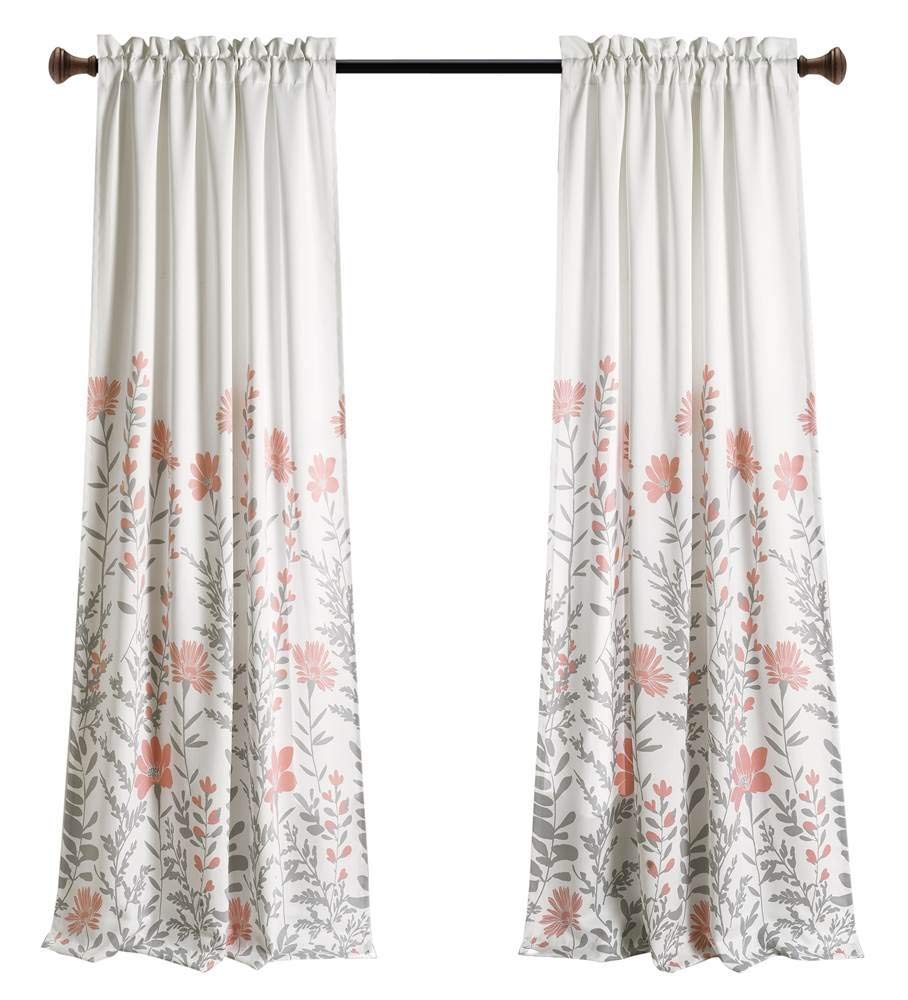 Lush Decor Aprile Room, Polyester, Blush, 52" W x 84" L (Pack of 1)