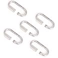 SHONAN 2.3 Inch Chain Quick Links, 5 Pcs Marine Grade Quick Link Connector, Stainless Steel 316 Corrosion Resistant Chain Connector, 650 Lbs Capacity