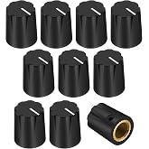 DaierTek 10pcs Black Davies 1900h Clone Guitar Effect Pedal knob 1/4 Shaft Set Screw for Amplifier amp boss Volume Control