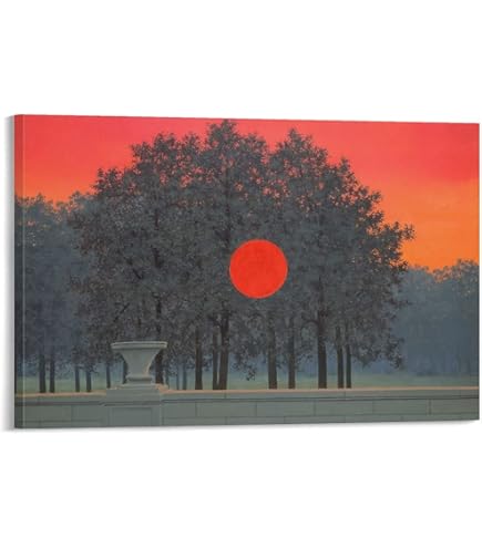 LEmpire des Lumieres/ルネ マグリット/ポスター Amazon.com: L'Empire