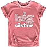 Big Sister Shirt Big Sister Announcement Toddler Shirts Girl Promoted Outfit Baby Girls Heart tee