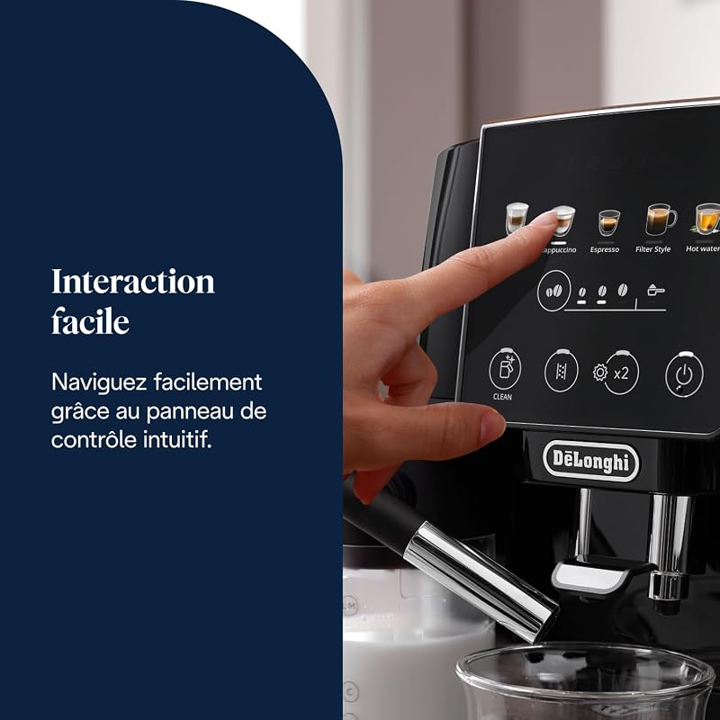 Magnifica Start - Machine à Café Automatique 4 Boissons Noir