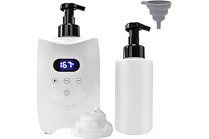 BACTIBLAST Hot Lather Machine for Shaving Professional Lather Maker for Men Face Shaving Large Capacity Shaving Foam Warmer for Home Salon Barber Shop, with 2 500ml Foam Bottle