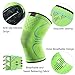 Kuangmi Knee Brace Compression Sleeve Sports Support Brace Pad for Running,Jogging,Basketball,Football Joint Pain Relief (Advanced Green, X-Large (Pack of 2))
