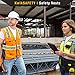 KwikSafety - Charlotte, NC - BIG KAHUNA Safety Vest [11 Pockets] Class 2 ANSI OSHA Reflective High Visibility Heavy Duty Surveyor Construction Lightweight Industrial Work Gear/Orange Large
