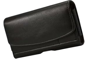 MAGICLULU PU Leather Phone Case with Belt Clip for Smartphones Waist Bag with Card Storage Practical