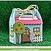 Lawn Fawn Lawn Cuts Custom Craft Die LF1609 Scalloped Treat Box Spring House Add-On