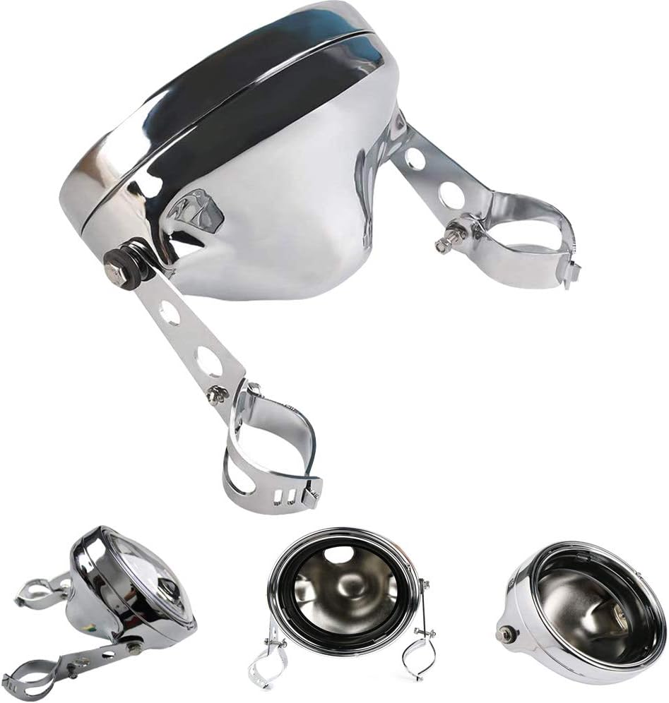 7 Inch Headlight Housing Bucket Chrome 7 Inch Motorcycle