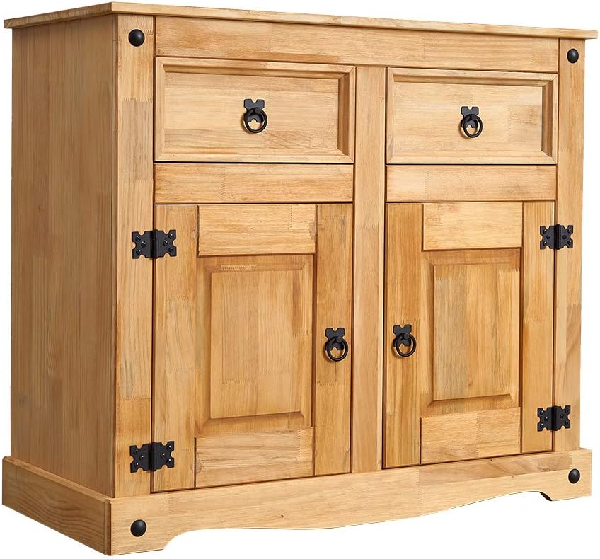 diseño rústico bajo para muebles de hogar armario de madera de pino