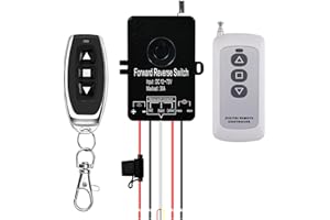 idealWIN DC 12V to 72V 30A Waterproof Remote Forward Reverse Switch up to 168 FT,Heavy Linear Actuator Controller for All Linear Actuators, Compatible with Truck, ATV and SUV Winch Wireless System