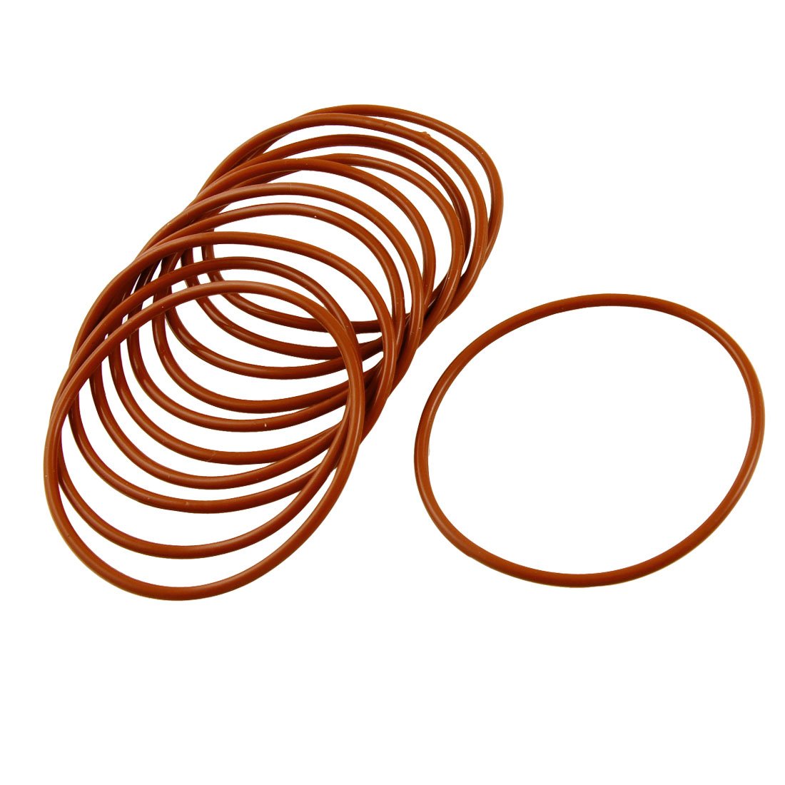 Sourcingmap 10 Pcs Industrial Silicone O Ring Seal 55mm x 60mm x 2.5mm