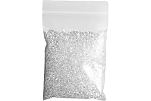 rockible Thermoplastic Beads Moldable Beads Resin Modeling Compound Polymorph Pellets Melting Pellets for Creative Activity Crafts, Clear