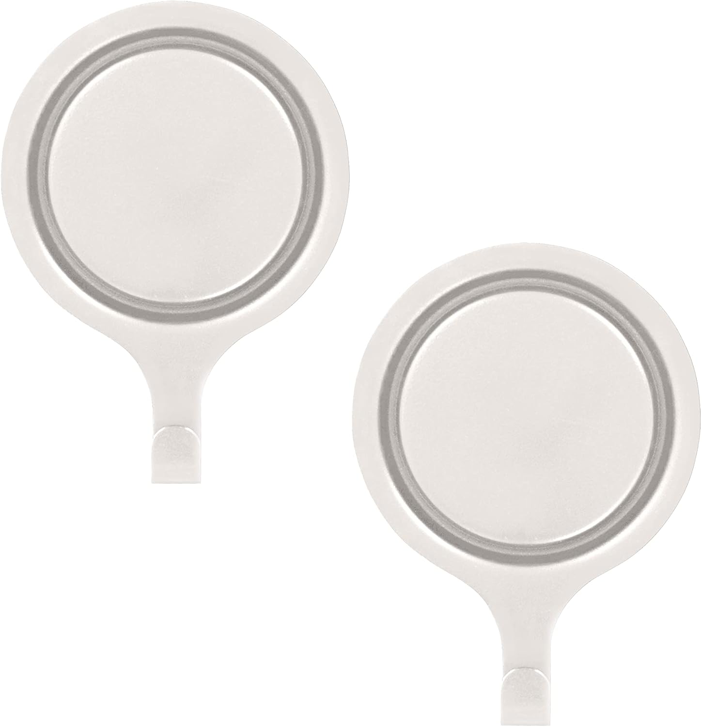 Wreath Hangers - Haute Decor Attract® Pinch-Free Magnetic Wreath Hanger (White) - Set of 2 Magnets - for use on 1 Single-Pane Glass Door/Window or 2 Metal Doors/Surfaces