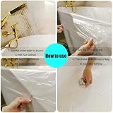 AUSAULAC Disposable Bathtub Liner 102x47 Inch Large Plastic Bath Cover Bag view 4