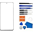 Original Galaxy S20+ 5G Screen Glass Replacement, Front Outer Lens Glass Screen Replacement Repair Kit for Samsung Galaxy S20+ G9860 Series (S20+ 6.7'- Black)